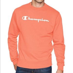Men’s Champion Crewneck | Groovy Papaya